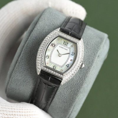 Cartier Tortue For Sale 27.5*33mm C1Ct163 Movement Swarovski Diamond Watch